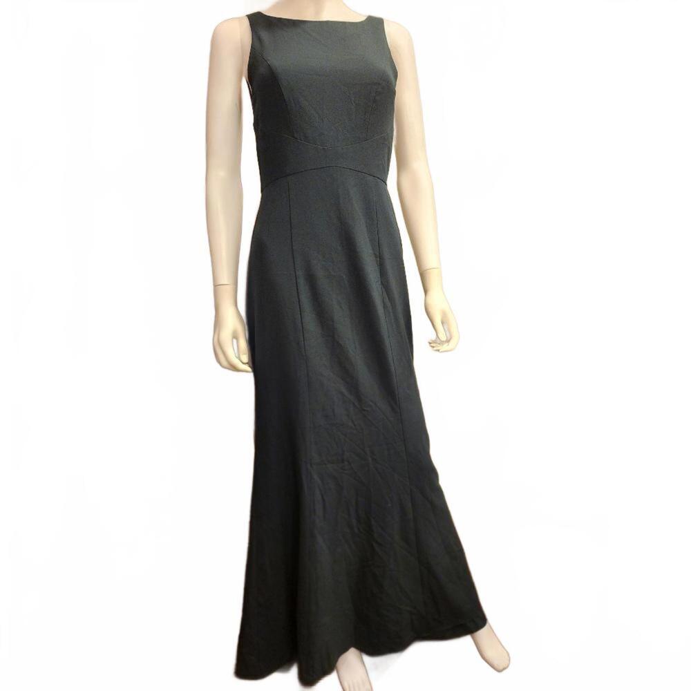 Amsale Joelle Lagoon Green Formal Mermaid Gown, Open Back Size 6